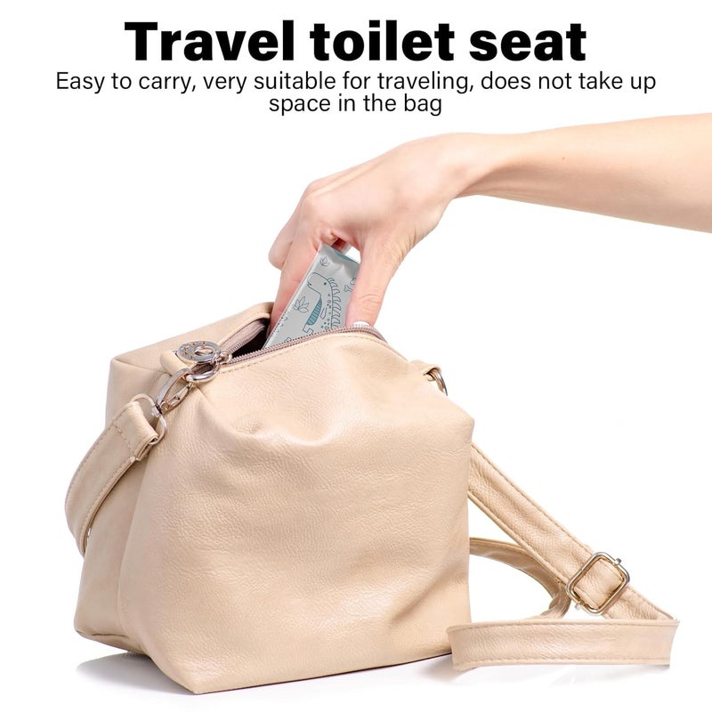 kimitimi 60 Pack Toilet Seat Covers Disposable, Extra Large Waterproof Toilet Cover for Toddlers & Adults, Individually Wrapped Travel Essential Portable Potty Training in Public Restrooms, Trip - Dinosaur - Image 5